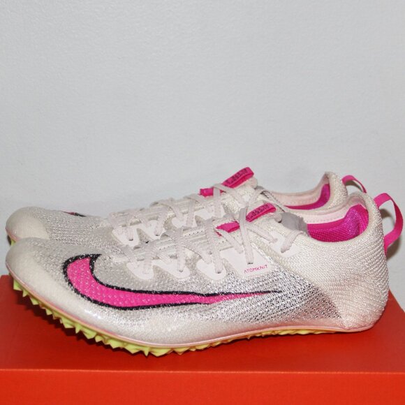 Nike Zoom Superfly Elite 2 Track Spikes Mens 8.5 Womens 10 Sail Pink - Picture 2 of 9